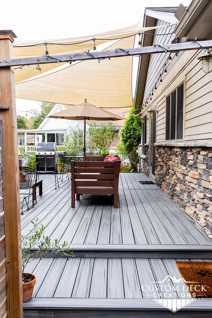Different ways to get shade on an outdoor deck